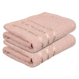 Kuber Industries Set Of 3 Brown Striped Cotton Face Towels-27