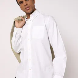 GAP Men Solid Button-Down Collar Casual Shirt-image-44