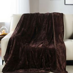 BLUEDOT Brown Mink AC Room 300 GSM Double Bed Blanket-image-57