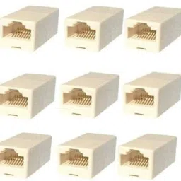 xenee (Pack of 15) LAN/RJ45 Jointer Female Coupler RJ45 Network cat5 cat6 Jointer Lan Adapter-22