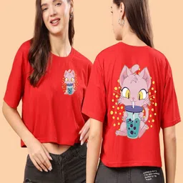 SWIFTLY Women Printed Bio Finish T-shirt-image-52