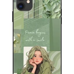 QRIOH Floral Printed iPhone 12 Back Case Mobile Accessories-image-80
