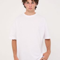 SMAN Round Neck Drop-Shoulder Sleeves Cotton Oversized T-shirt-image-70