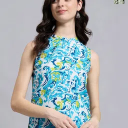 THE FAB FACTORY Women Pack Of 2 Ethnic Motifs Printed Sleeveless Top-picture-3