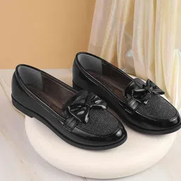 Metro Women Woven Design Loafers-picture-55