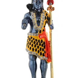 Kulin Metal Metal Prince Standing Lord Shiva Idol-image-68