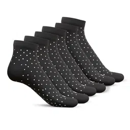 Talkingsox Pack Of 6 Patterned Breathable Ankle Length Socks-image-90