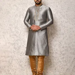 RANAK Men Flared Sleeves Kurta-image-35