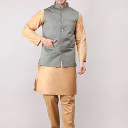 Voniry Men Regular Kurta with Pyjamas-picture-5