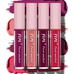 FOPE Set Of 4 Pout Perfect Long Lasting Liquid Lipstick - 4 ml Each-2