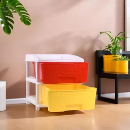 RUBOXA Yellow Set of 1 Regular Drawer Organiser Organisers-2