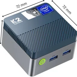 K2 Systems K2 AL mini pc - Windows 11 Pro, Intel N97, Intel N97, 4C/4T, 7nm Max Turbo Frequency 3.6GHz 6 MB L3 Cache TDP 12W, 12 GB LPDDR5 4800MT/s, 256 GB SATA SSD Mini PC-image-59