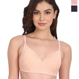 Liigne Women Full Coverage Lightly Padded Pack of 3 Bra-image-85