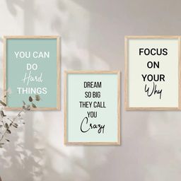 WALLLANE Brown 3 Piece Canvas Abstract Wall Paintings-image-96
