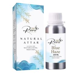 THE RUPAWAT Perfumery House Blue Haze 100% Natural & Pure Alcohol Free Attar - 100 ml-37