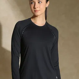 Silvertraq Women Anti Odour Solid Round Neck T-shirt-image-41