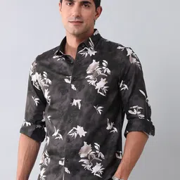 U.S. Polo Assn. Denim Co. Men Classic Fit Spread Collar Floral Printed Cotton Casual Shirt-image-76