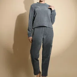 Global Republic Self Design Round Neck Long Sleeves Top & Trouser-picture-38
