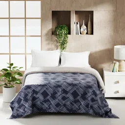 KOPA Monarca Purple Geometric Printed AC Room 120 GSM Double Bed Comforter-image-51