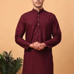 Hangup Men Thread Work Kurta-image-19