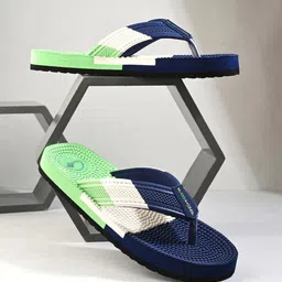 FOOTUP Men Colourblocked Thong Flip-Flops-image-0