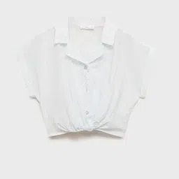 Mango Kids Girls Cotton Printed Extended Sleeves Shirt Style Top-image-36