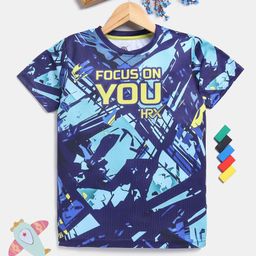 HRX by Hrithik Roshan Boys Typography Printed Rapid Dry T-shirt-picture-24