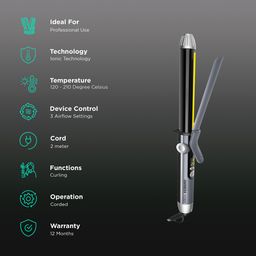 CARRERA Professional Hair Styler with Ionic Technology (Cool Touch Tip, Black) image 3