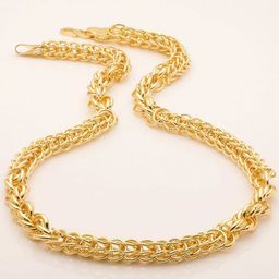 SANAA CREATIONS Unisex Brass Gold-Plated Antique Chain-image-9