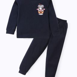 BLUSHES Kids Printed Round Neck Night Suit-image-97