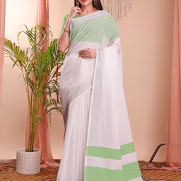 KALINI Solid Zari Saree-image-40