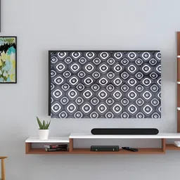 Kalra Magic Grey & White Printed Dustproof & Waterproof 32 Inch Tv Cover-27