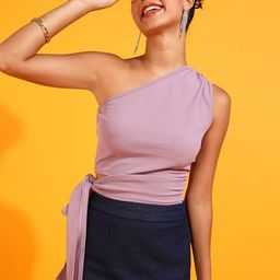 ZYNG One Shoulder Crop Top-image-96
