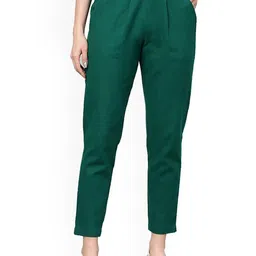 Cloth Bites Women Easy Wash Pleated Trousers-image-79
