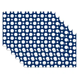 Kuber Industries 6-Pcs White & Black Printed Fridge Mat-6