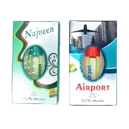 RAVIOUR LIFESTYLE Feel The Attraction Set Of 2 Airport & Nazneen Roll On Attar - 8 ml Each-15