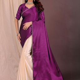 Moda Rapido Women Satin Embellished Designer Saree-picture-21