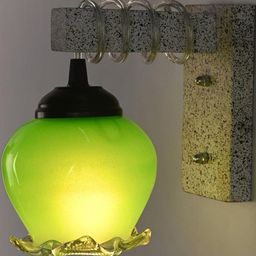 SOMIL Green Glass Cylinder Printed Wall Lamps-picture-27