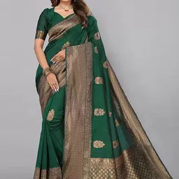 AMRUTKALA SAREES Woven Design Zari Banarasi Saree-image-50