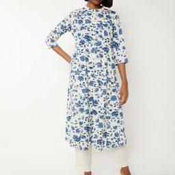 max Floral Printed Mandarin Collar A-Line Kurta With Trouser-picture-12