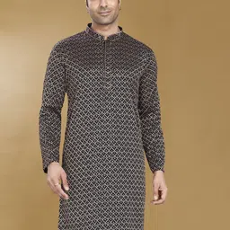 DIVISIVE Men Ethnic Motifs Embroidered Chikankari Kurta-39