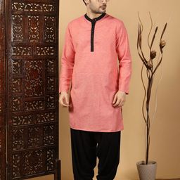 Kuons Avenue Band Collar Pure Cotton Straight Kurta-image-70