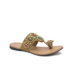 WALK N STYLE COLLECTION Women Embellished Ethnic One Toe Flats-image-43