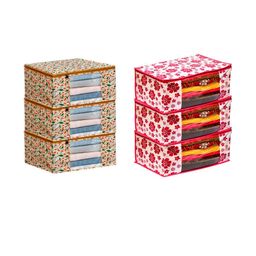 AMAK INC Multicoloured Fabric Multi-Utility Wardrobe Organisers-picture-7