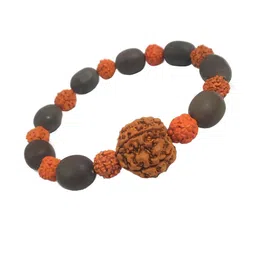 Divine souvenirs Unisex Rudraksh Elasticated Bracelet-image-82
