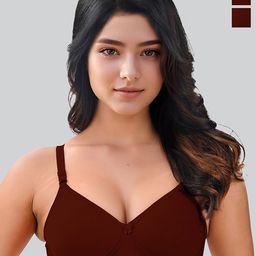 LUX VENUS Pack Of 2 Bra Full Coverage Lightly Padded Cotton Bra-picture-37