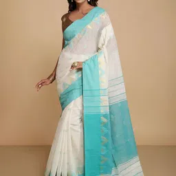 WoodenTant Ethnic Motifs Silk Cotton Saree-picture-44