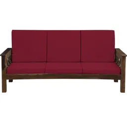 Lazi Maroon Polyester Sofa Cover-image-83