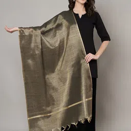 MUFFLY Embellished Tissue Silk Dupatta-picture-29