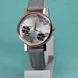 VIRAKTI Women Brass Printed Dial & Leather Straps Analogue Watch M.F-49-GREY-picture-45